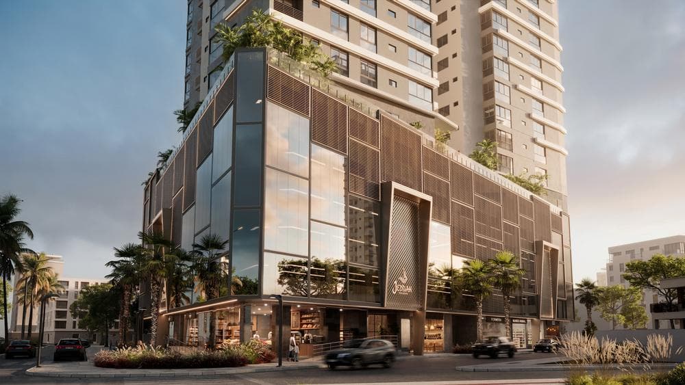 Fachada do Jeddah Exclusive vista da Avenida João Manoel Jacques, em Porto Belo
