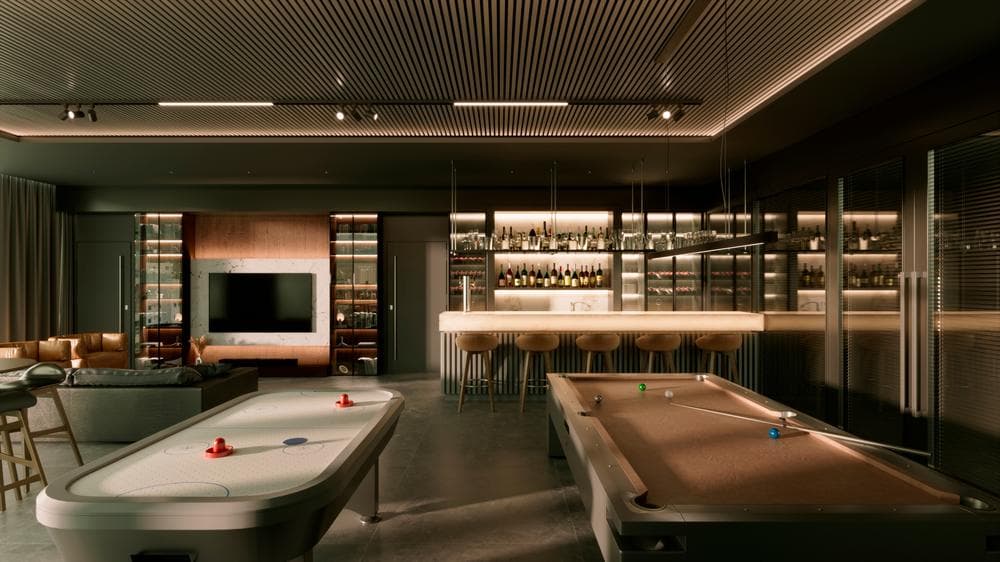 Pub e sala de jogos do Jeddah Exclusive