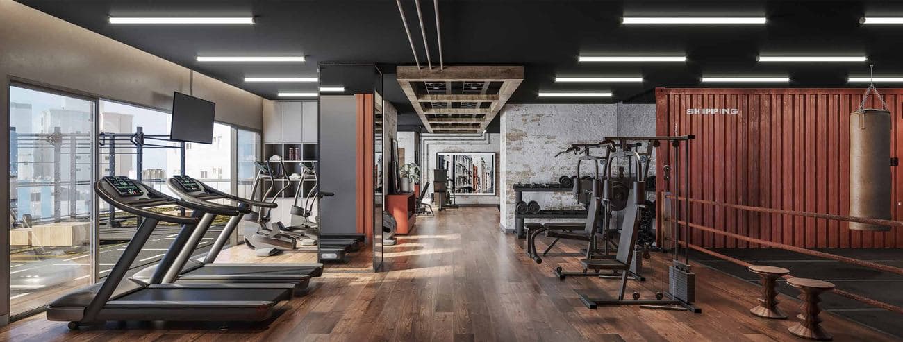 Fitness center de 115 m² do L'Atelier Concept Home, em Itapema