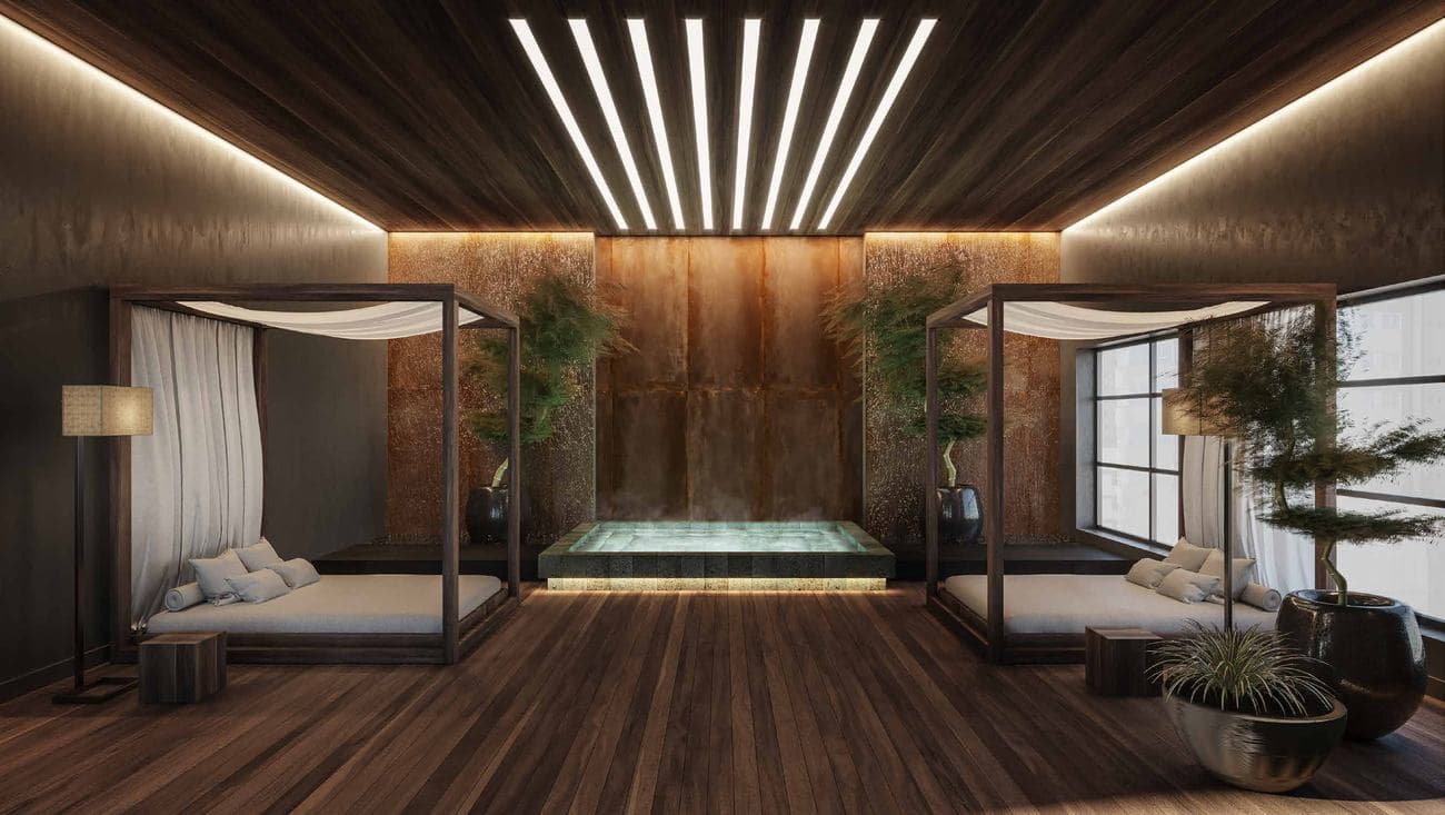 SPA com hidromassagem do L'Atelier Concept Home, em Itapema