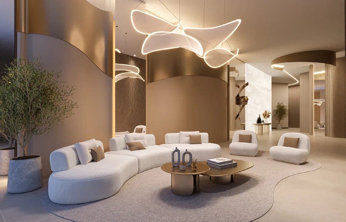 Hall de entrada do Onix Towers Residence