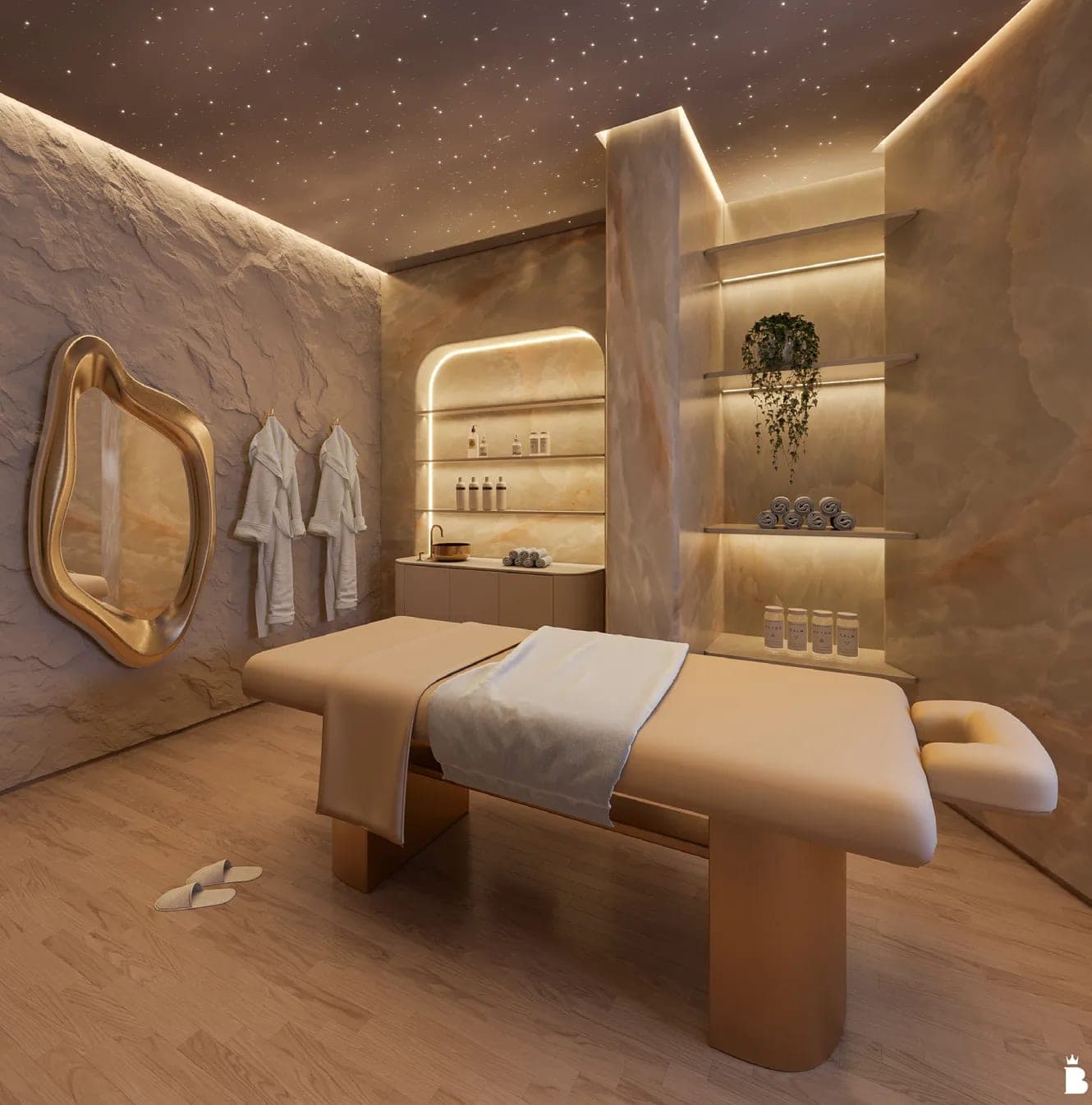 Sala de massagem do SPA do Onix Towers Residence