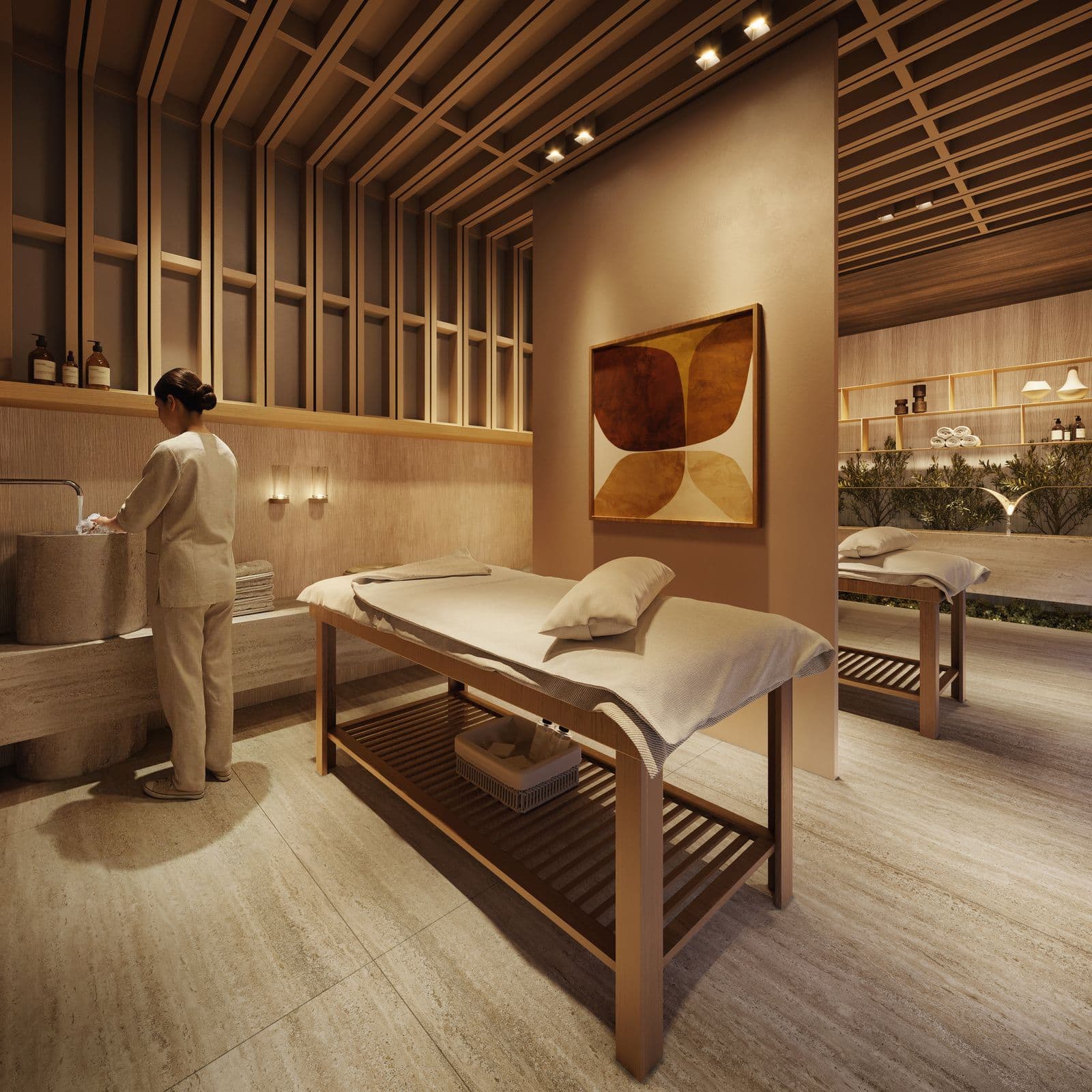 Sala de massagem do Residencial Park Lane em Porto Belo