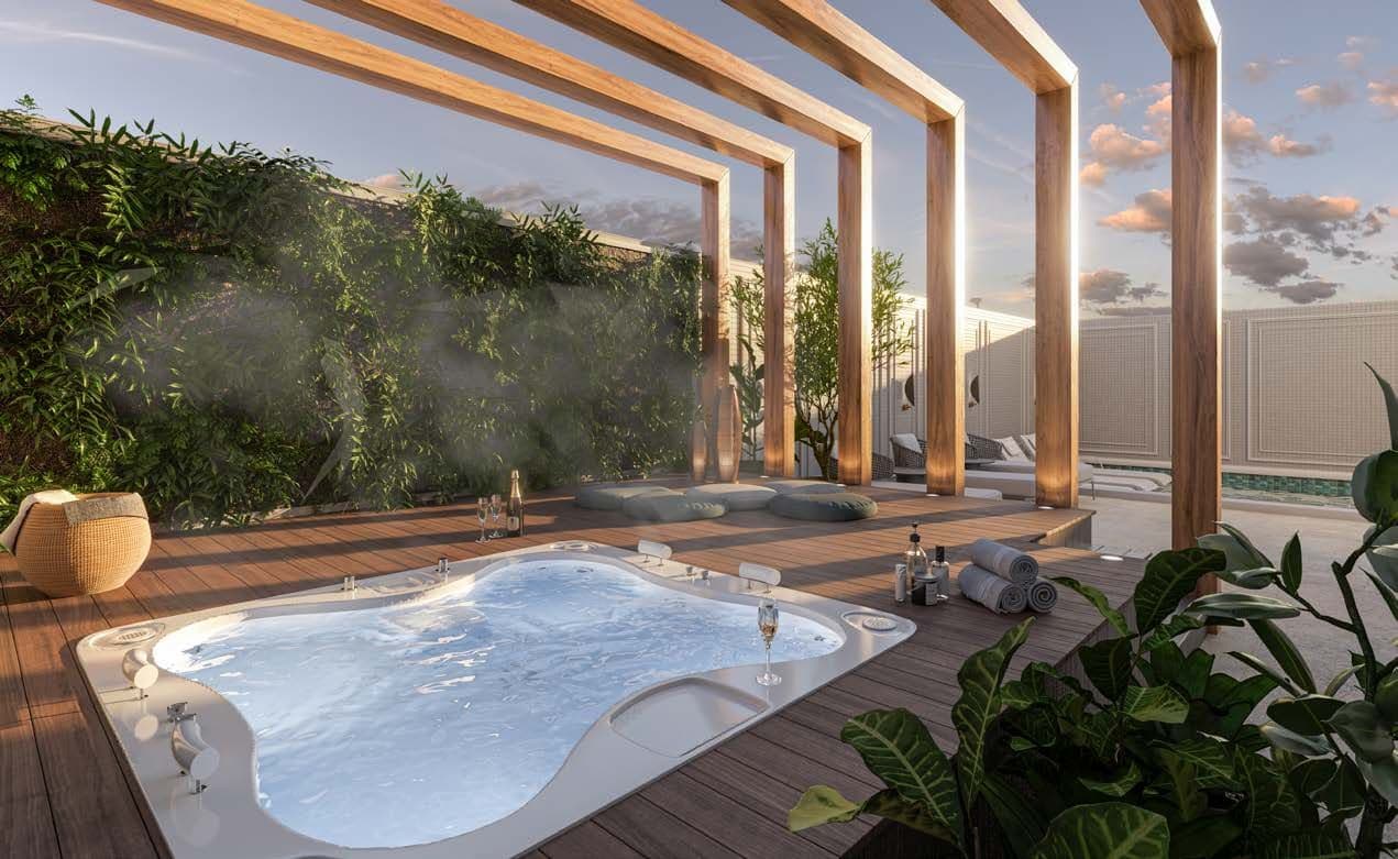 Hidro-spa do Pirita, na área de lazer de 587 m² em Meia Praia