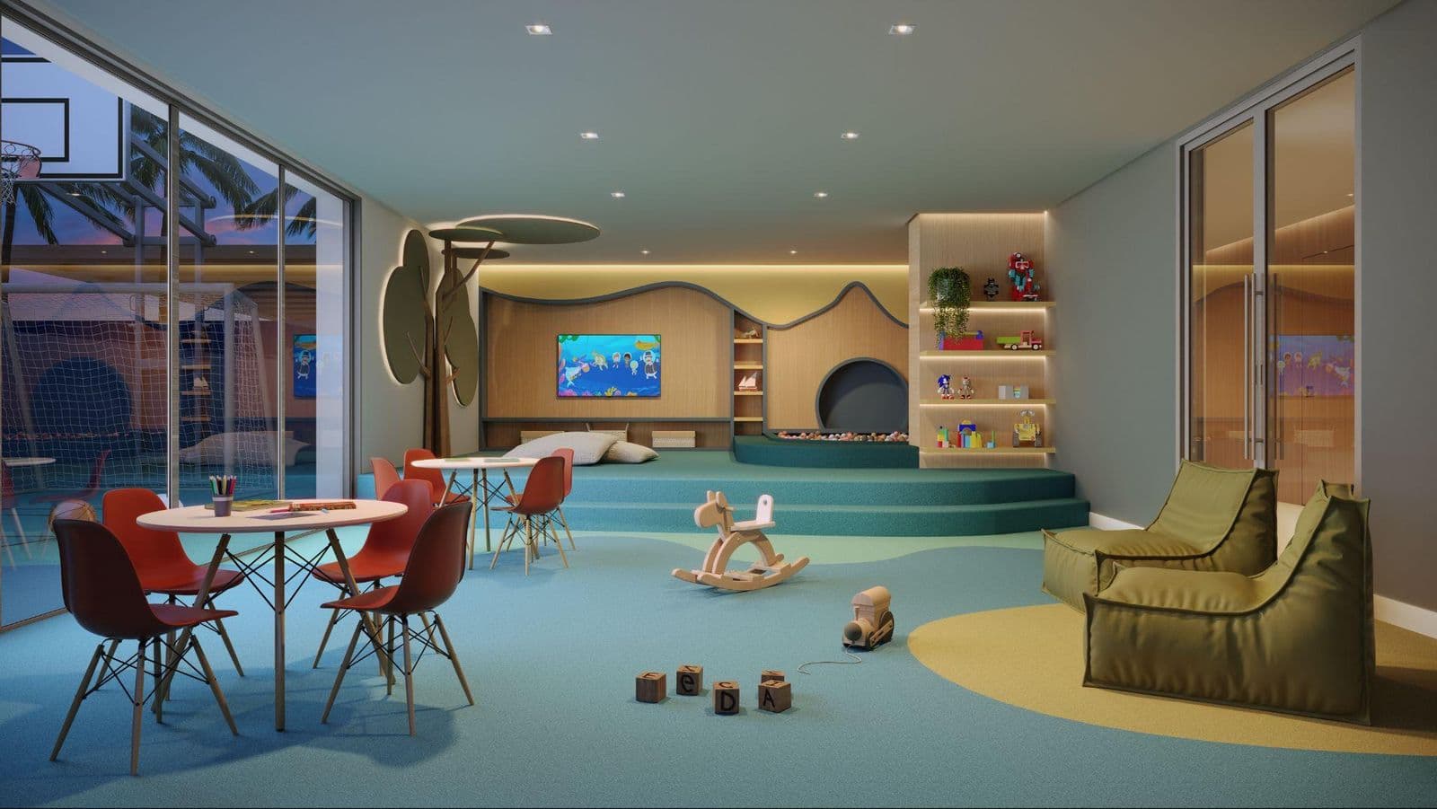 Playground do Saint John, no Centro de Itapema