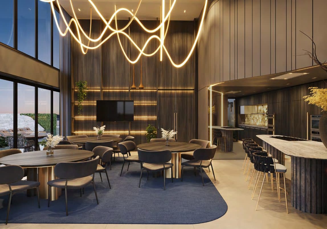 Restaurante do Seger Tower, torre de salas comerciais em Itapema