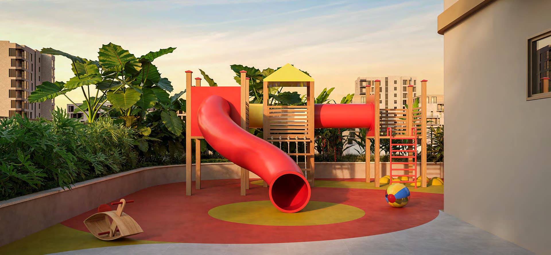 Playground do Solaris, em Meia Praia, Itapema