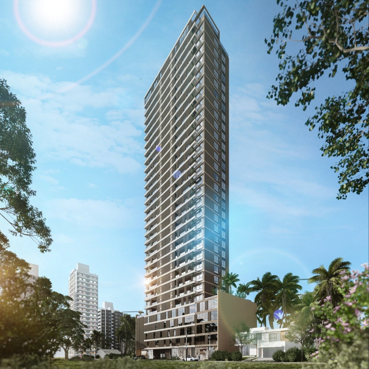 Torre do Sun Breeze Tower na Rua 288, Meia Praia, Itapema