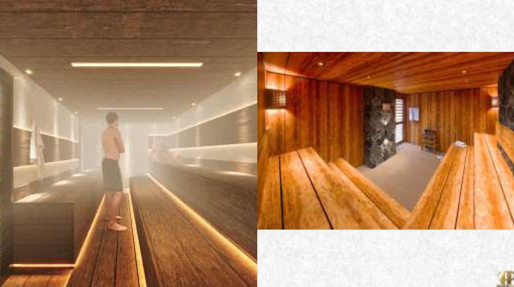 Saunas úmida e seca do The Porto Plaza