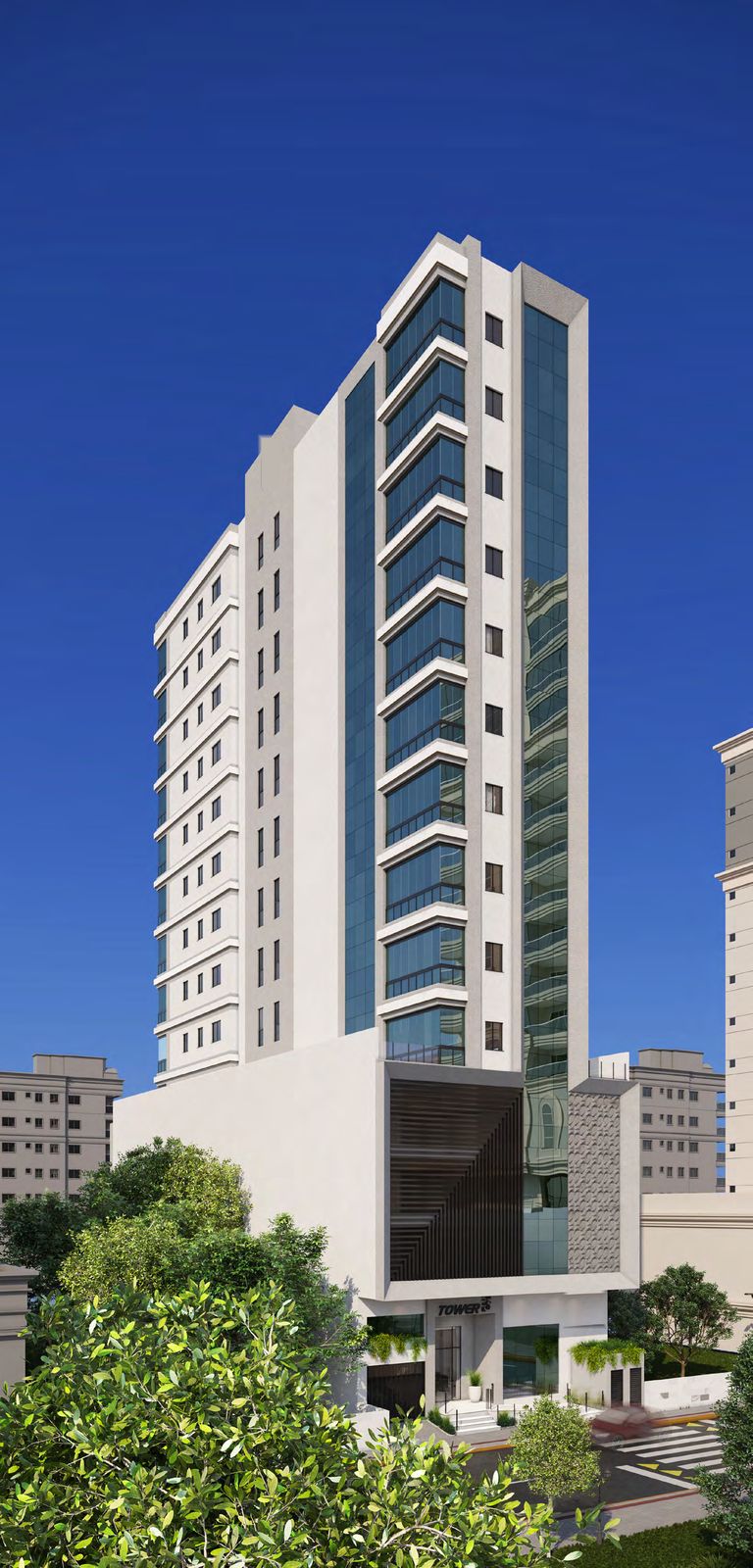 Torre do Tower23, lançamento quadra mar na Rua 323, Meia Praia, Itapema