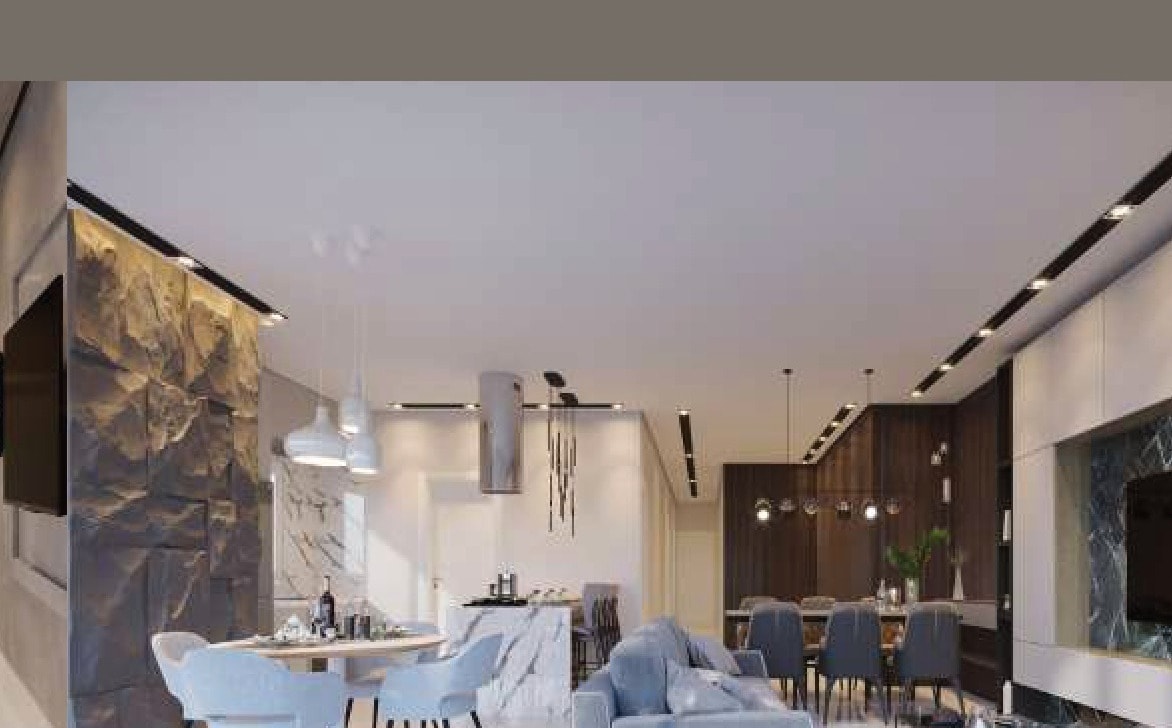 Ambiente de jantar integrado no Vancouver Residence, em Itapema