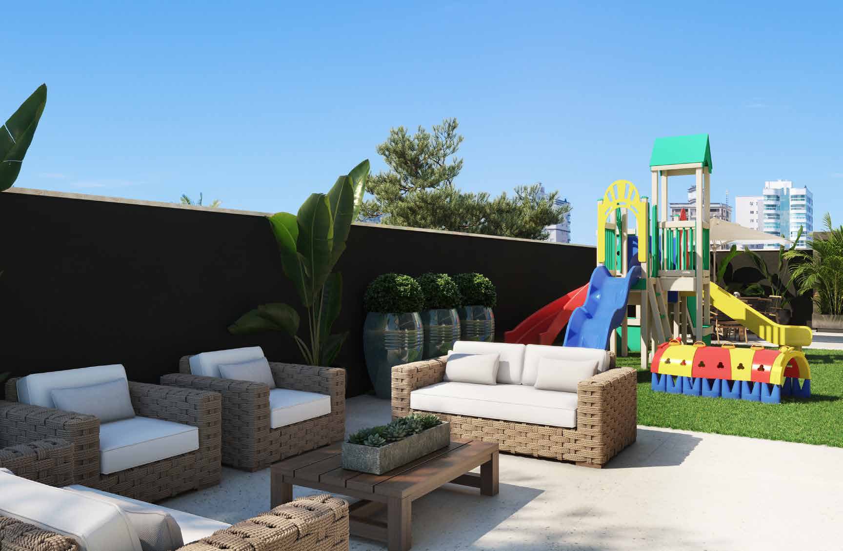 Playground do Villa Lobos, na Meia Praia, Itapema
