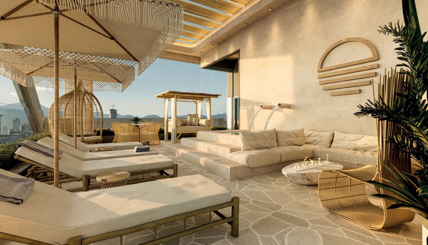 Kinara, Rooftop de lazer do Zamá Coast Residence, na Meia Praia, Itapema