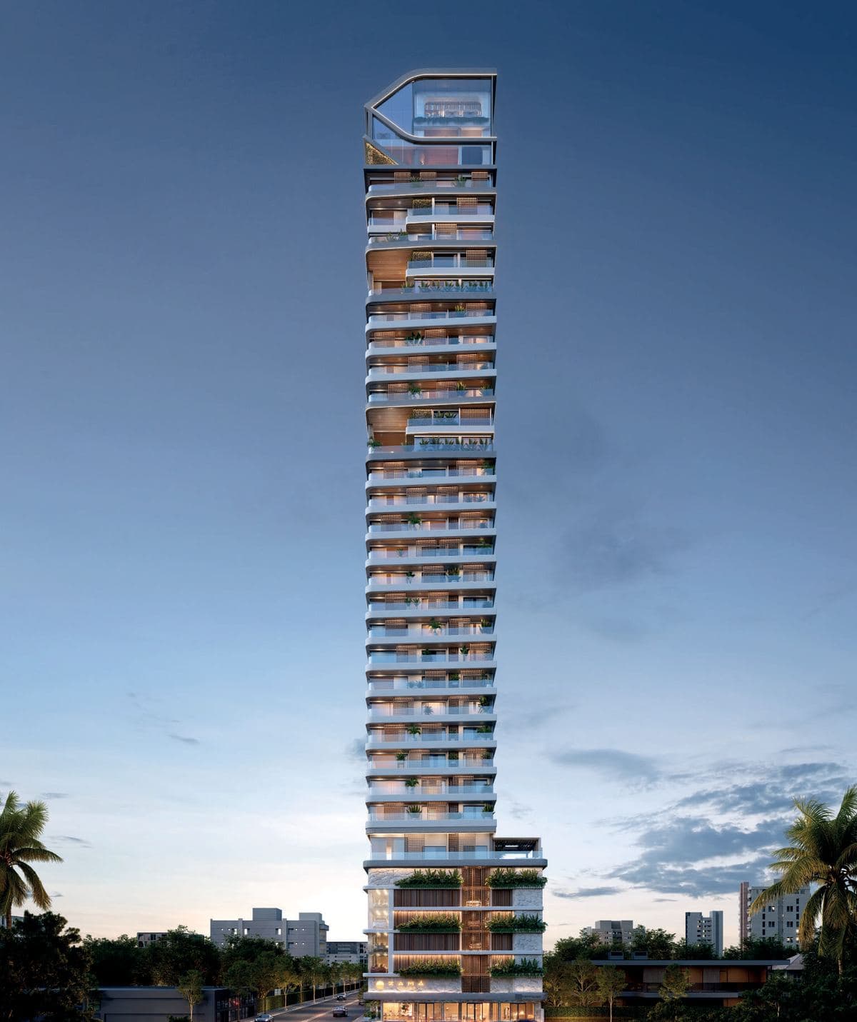 Torre de 36 pavimentos do Zamá Coast Residence, na Rua 319, Meia Praia, Itapema