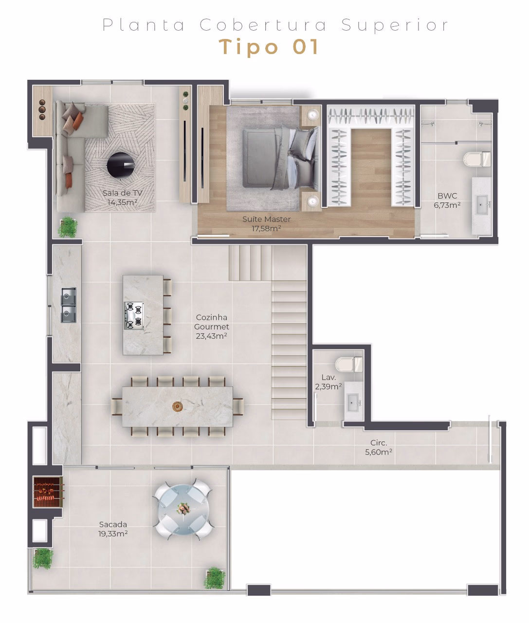 Apartamento 4 suítes em Meia Praia — Meia Praia, Itapema